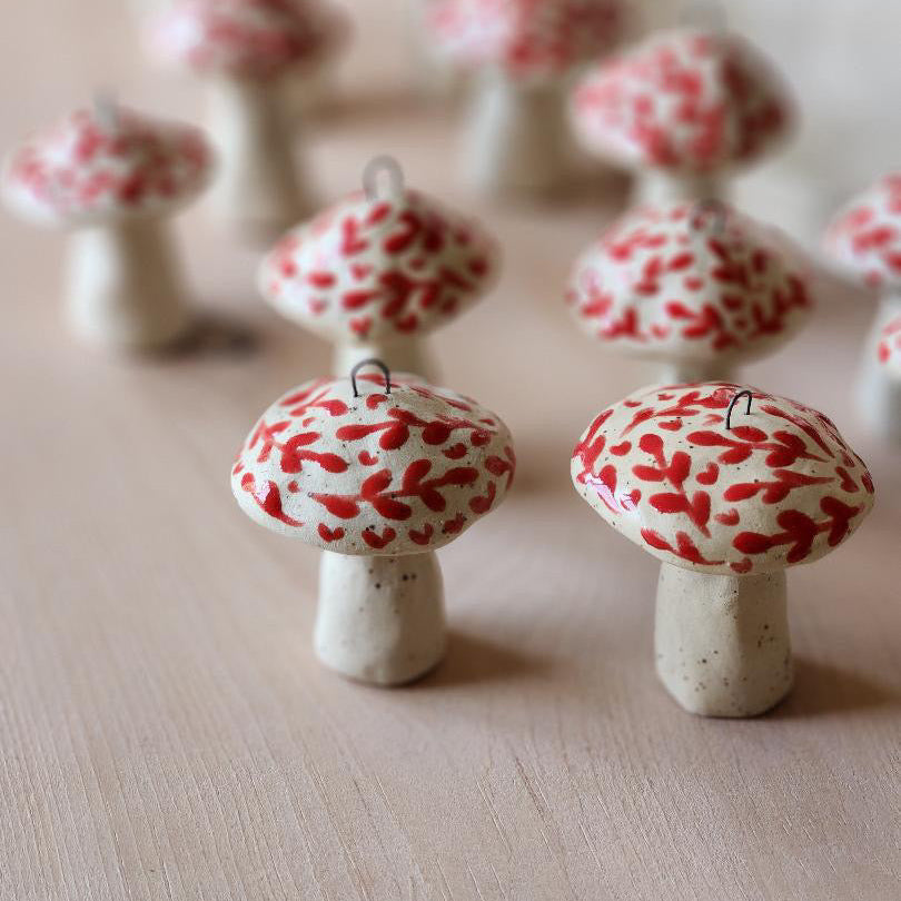 Ornement en céramique - Champignon