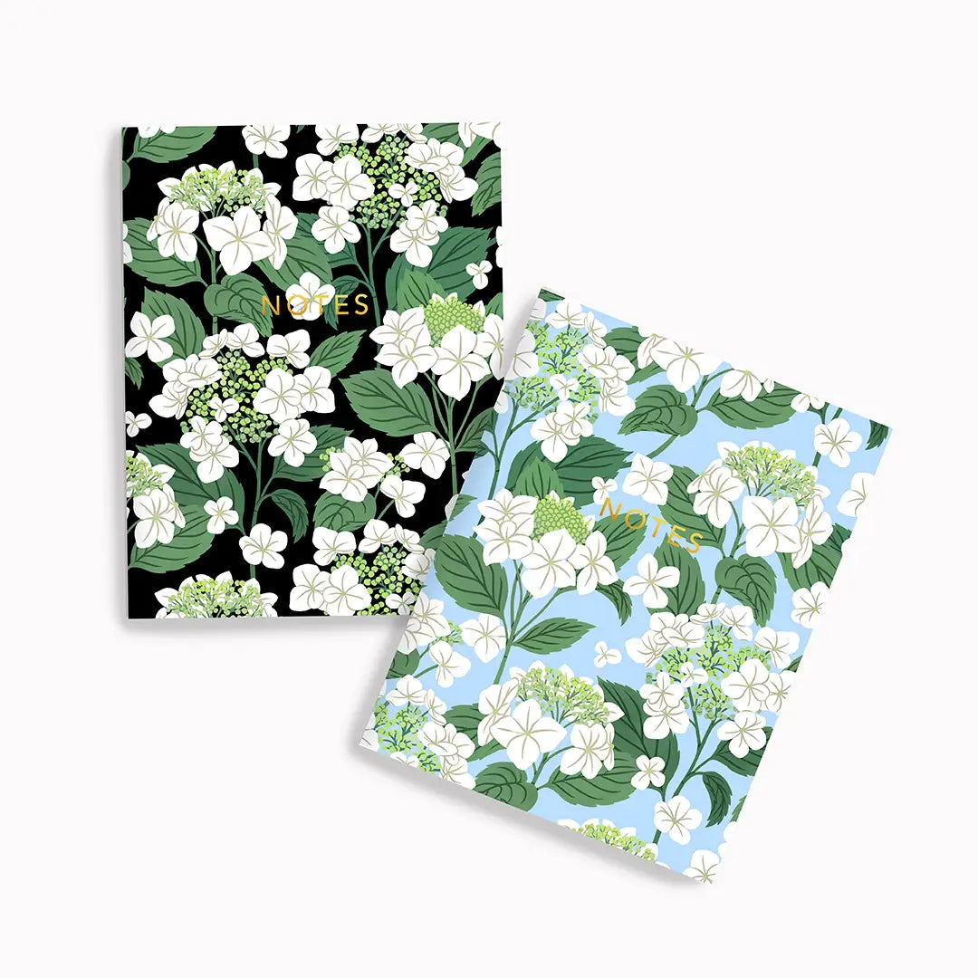 Ensemble de carnets de poche - Hortensia