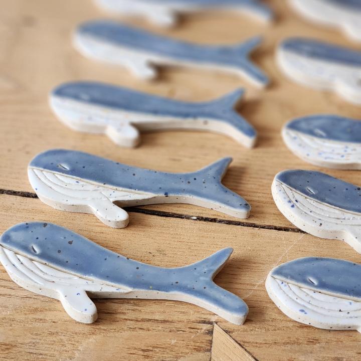 Aimant en céramique - Baleine