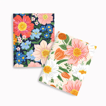 Ensemble de carnets de poche - Dahlia et Pivoine