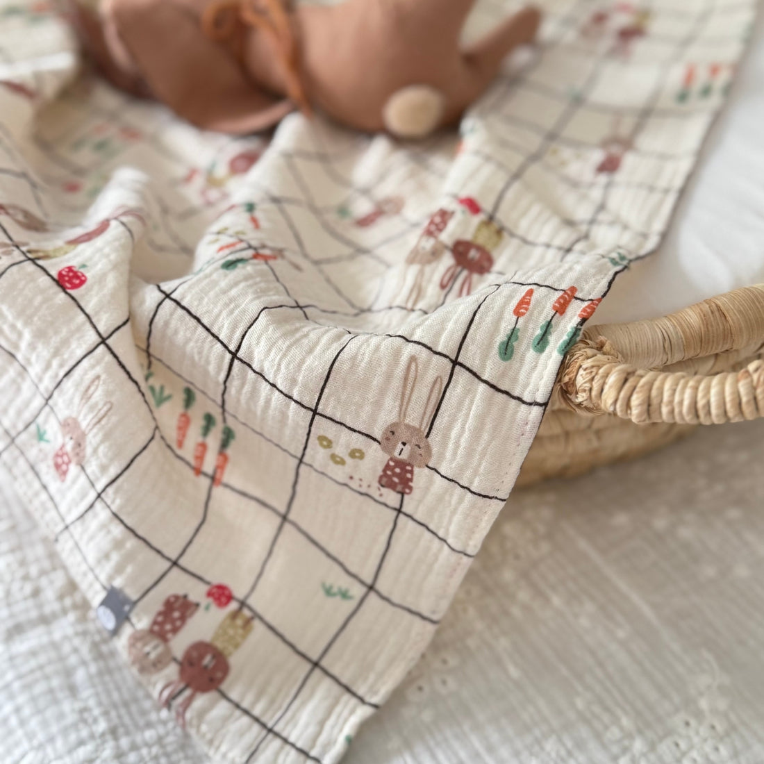 Mousseline de coton pour bébé