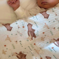 Mousseline de coton pour bébé
