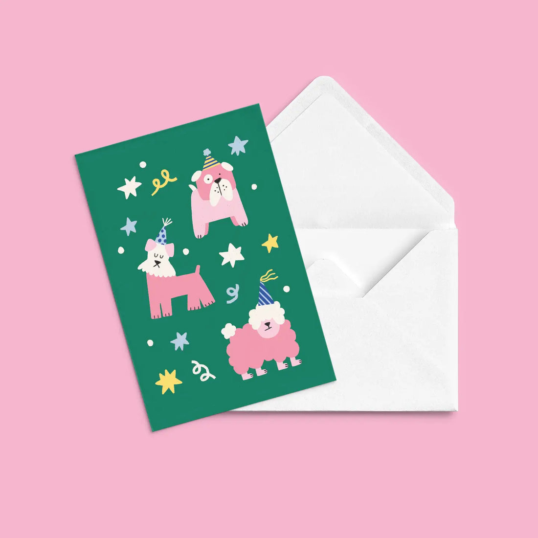 Carte de souhait - Chien d'anniversaire