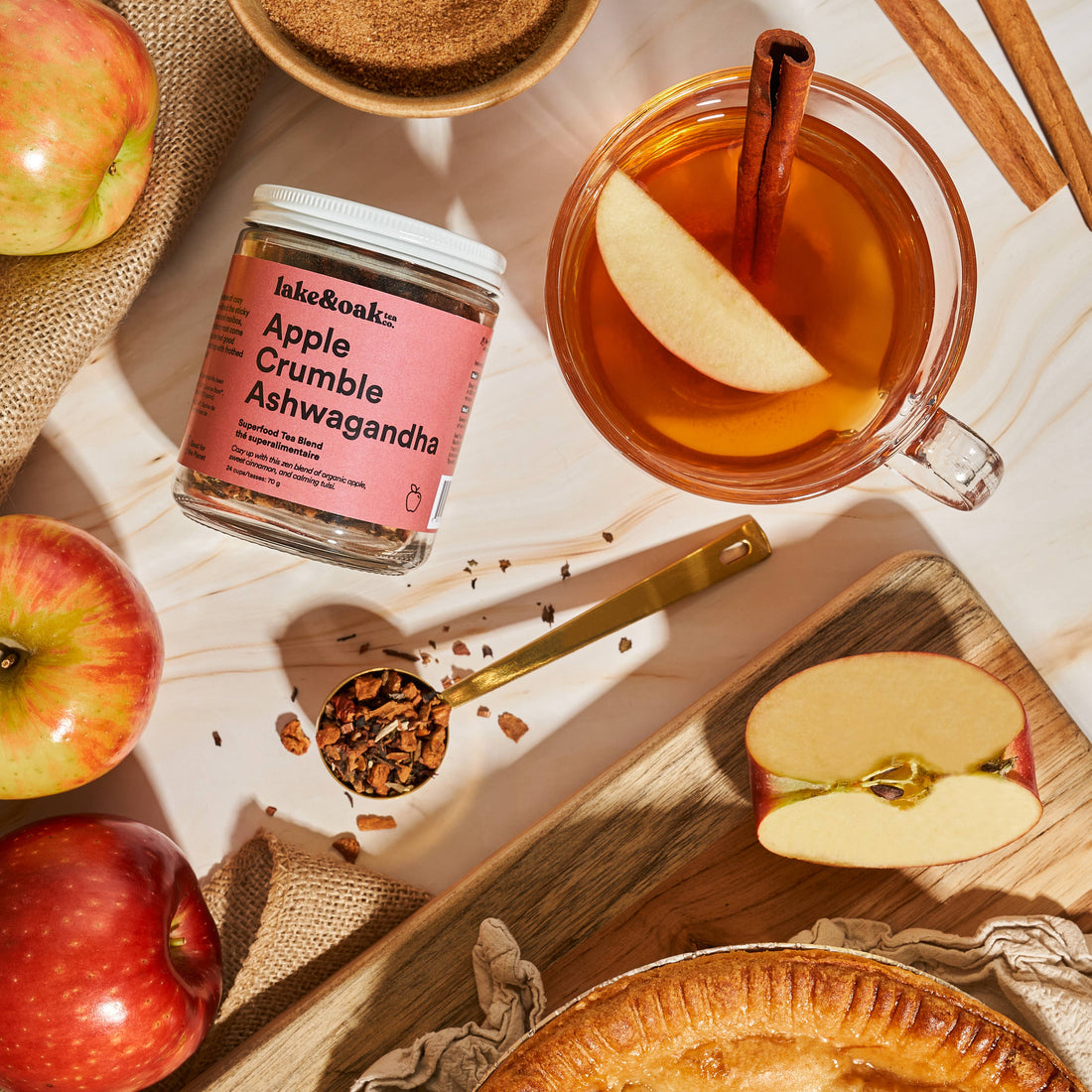 Mélange de thés - Crumble aux pommes Ashwagandha