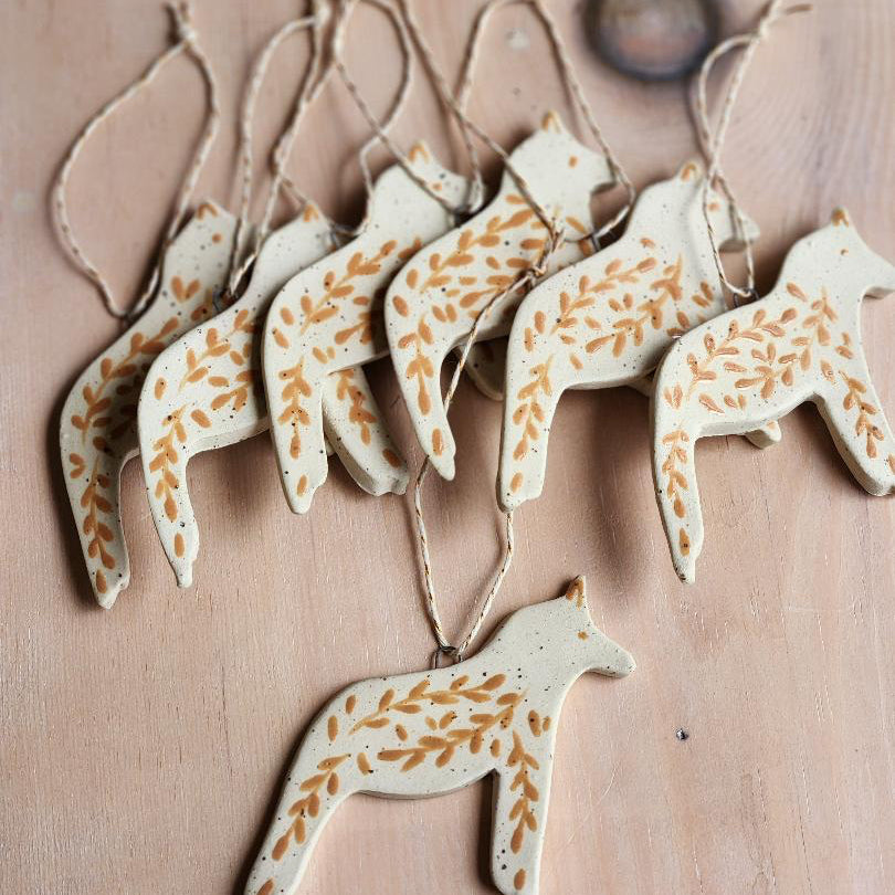 Ornement en céramique - Cheval