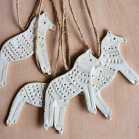 Ornement en céramique - Cheval