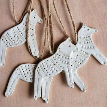 Ornement en céramique - Cheval