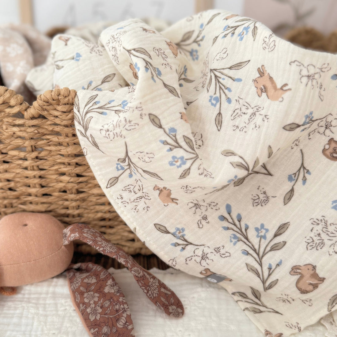 Mousseline de coton pour bébé