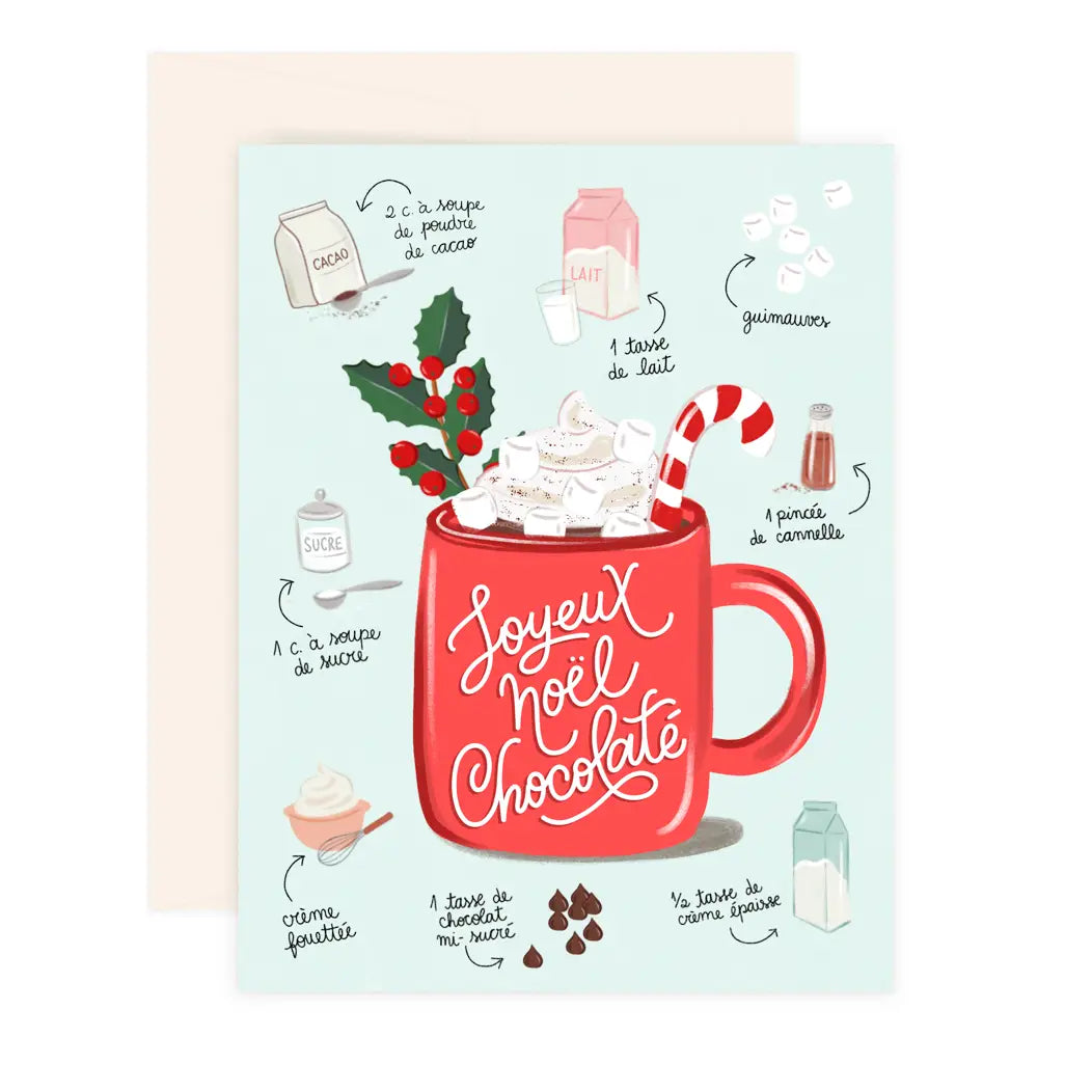 Carte de Noël - Noël chocolaté