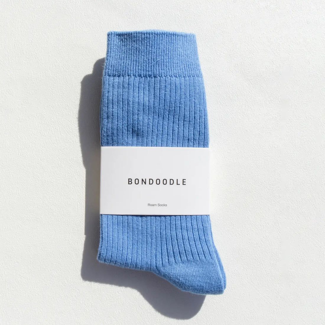 Chaussettes côtelées en coton peigné