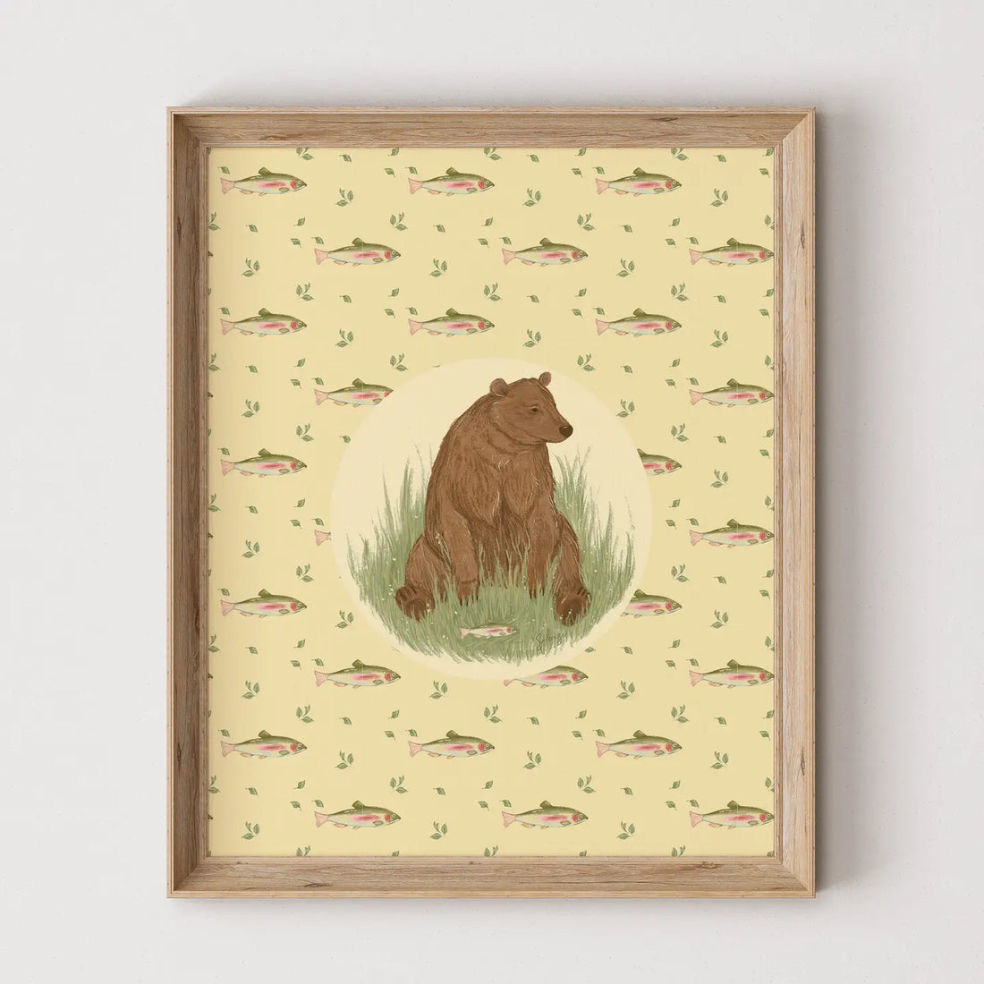 Affiche - Ours pêcheur