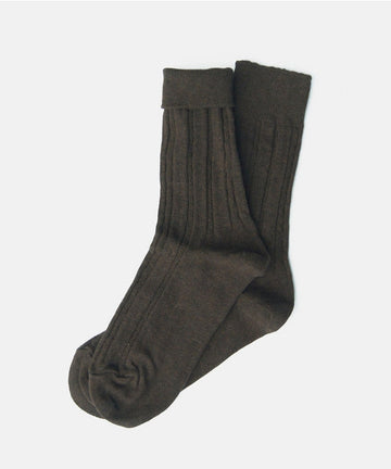 Les chaussettes torsadées - Marron