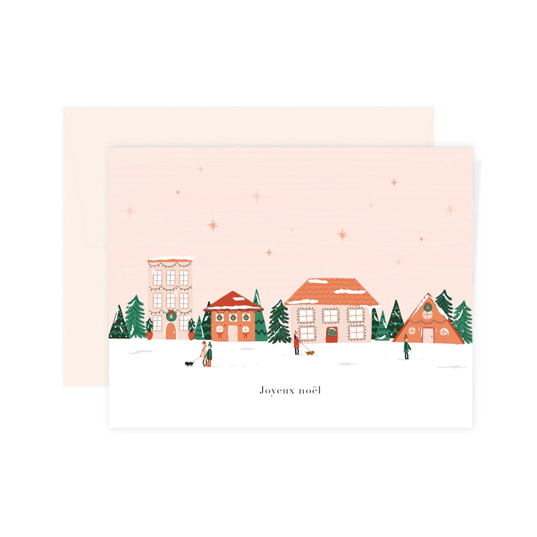 Carte de Noël - Village de Noël