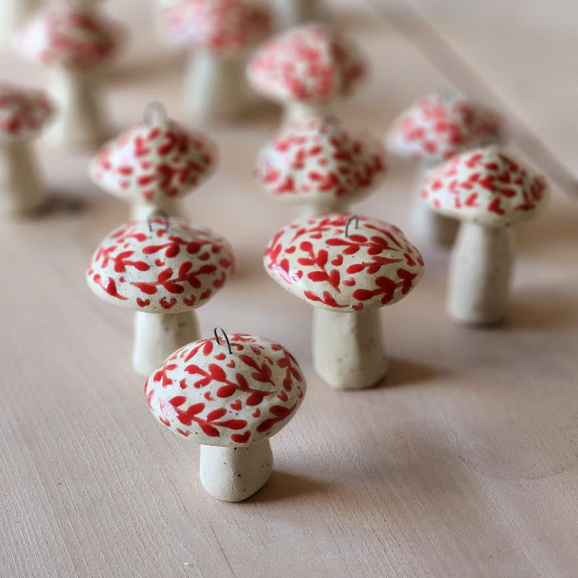 Ornement en céramique - Champignon