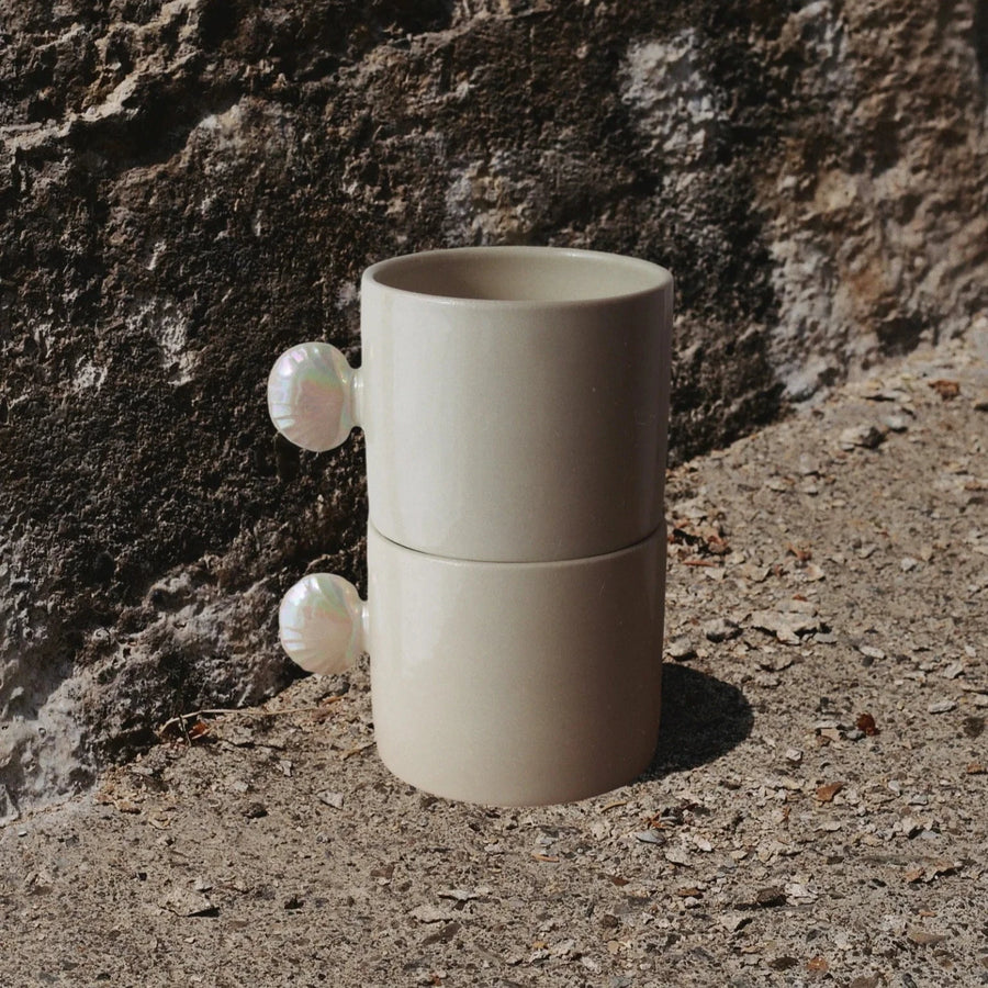 Tasse anse coquillage - Opal