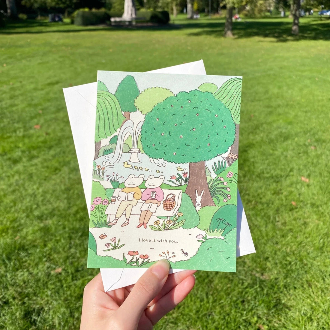 Carte de souhaits - Parc paisible