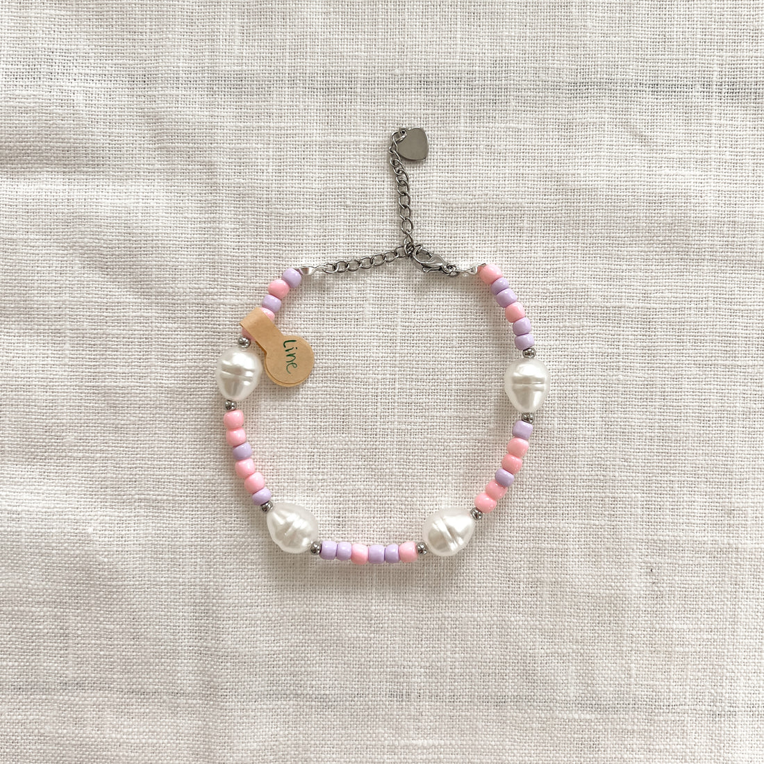 Bracelet de cheville en billes et perles
