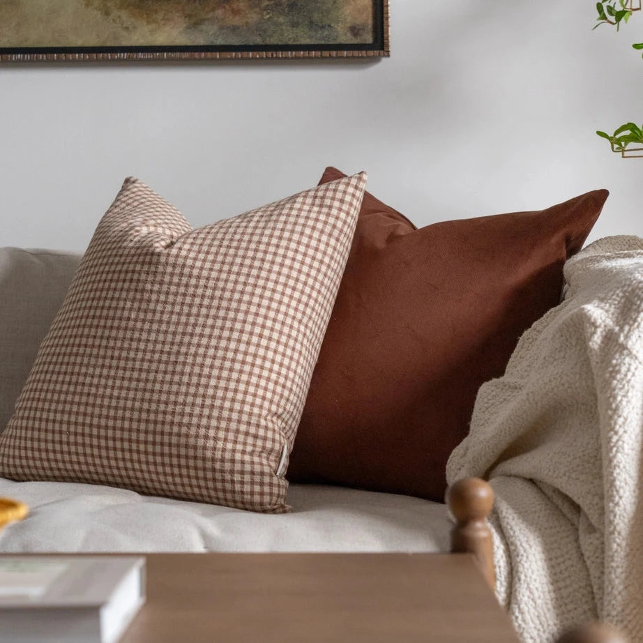 Housse de coussin - Vichy