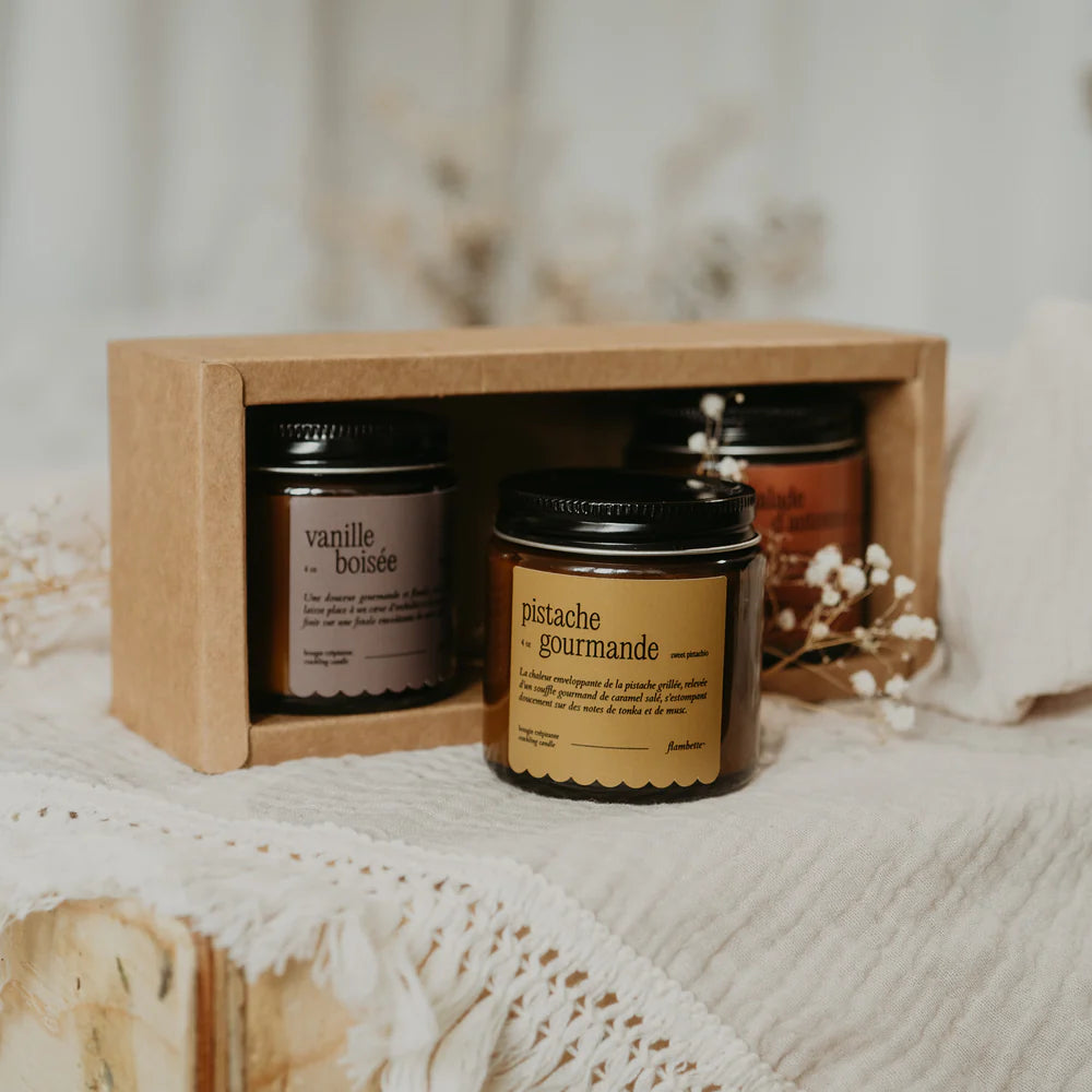 Trio d'automne - Boîte de 3 bougies