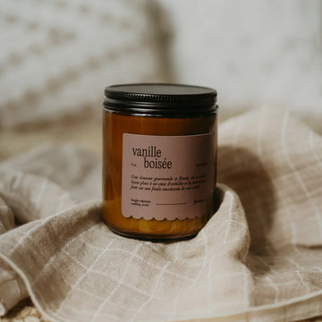 Bougie de soya - Vanille boisée