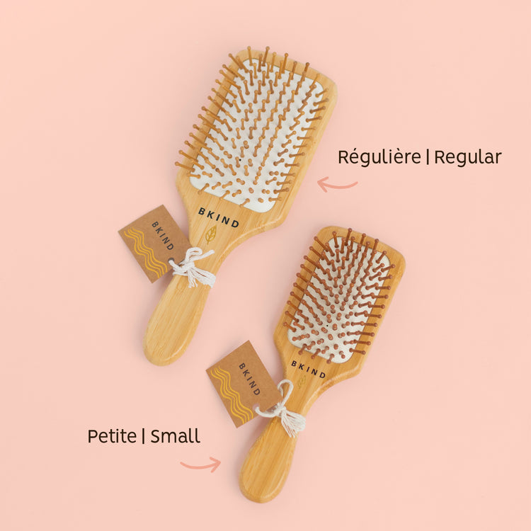 Brosse à cheveux en bambou - Petite