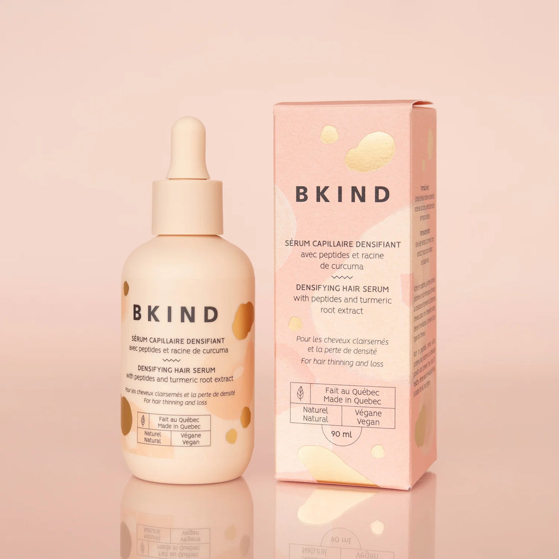 Sérum capillaire densifiant avec peptides et racine de maca