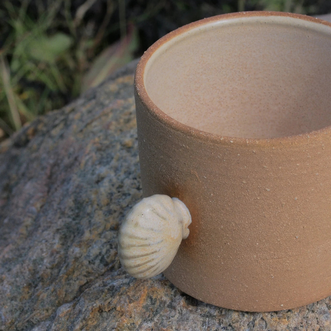 Tasse anse coquillage - Sable