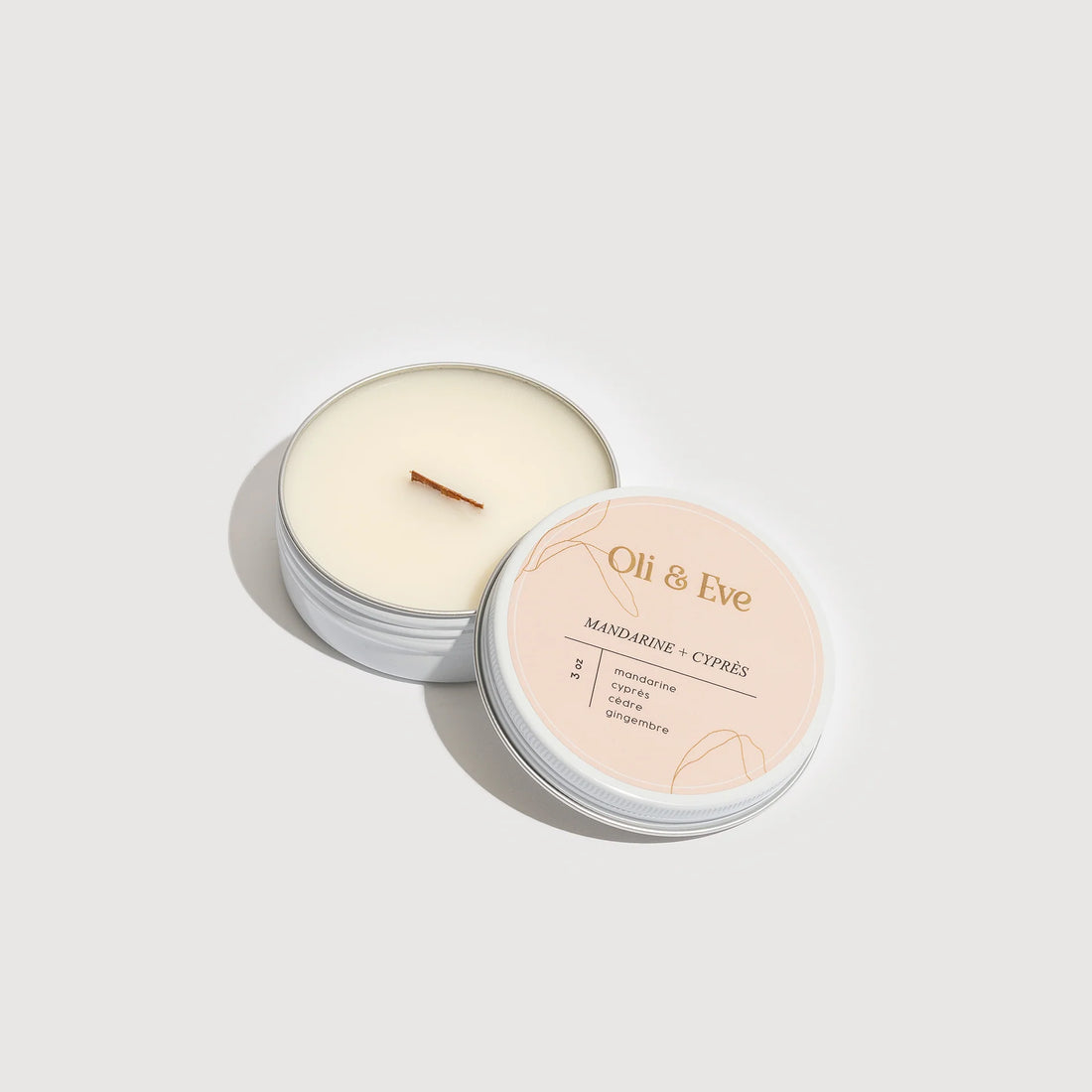 Bougie de soya - Mandarine & Cyprès