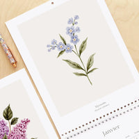 Calendrier 2026 - Douceur florale