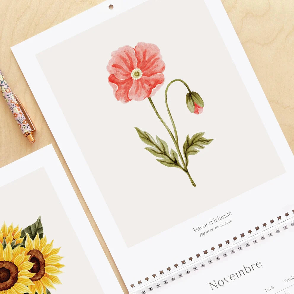 Calendrier 2026 - Douceur florale