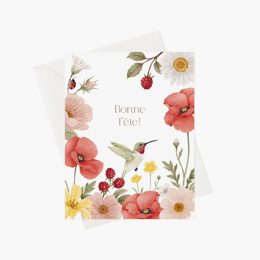 Carte de souhaits - Colibri