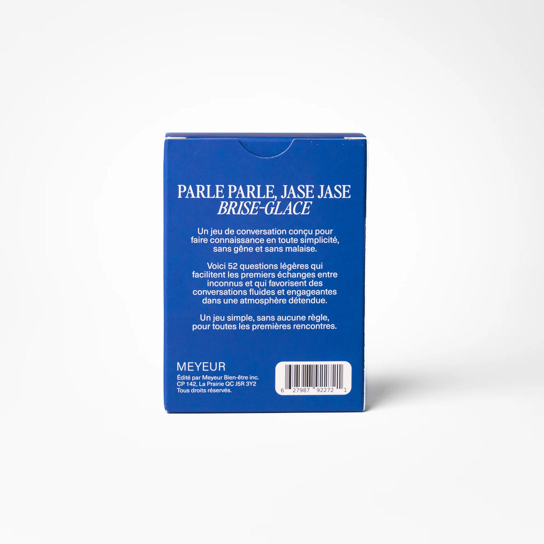 Jeu Parle parle, jase jase - Brise-glace