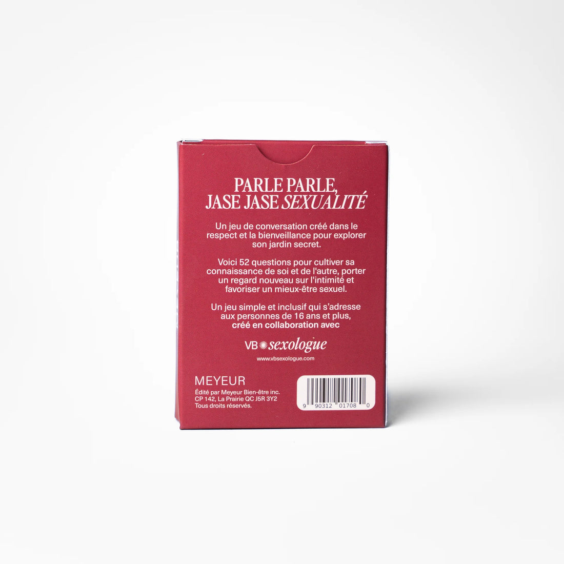 Jeu Parle parle, jase jase - Sexualité