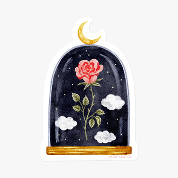 Autocollant - Dôme rose de minuit