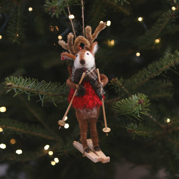 Ornement en feutre - René le renne