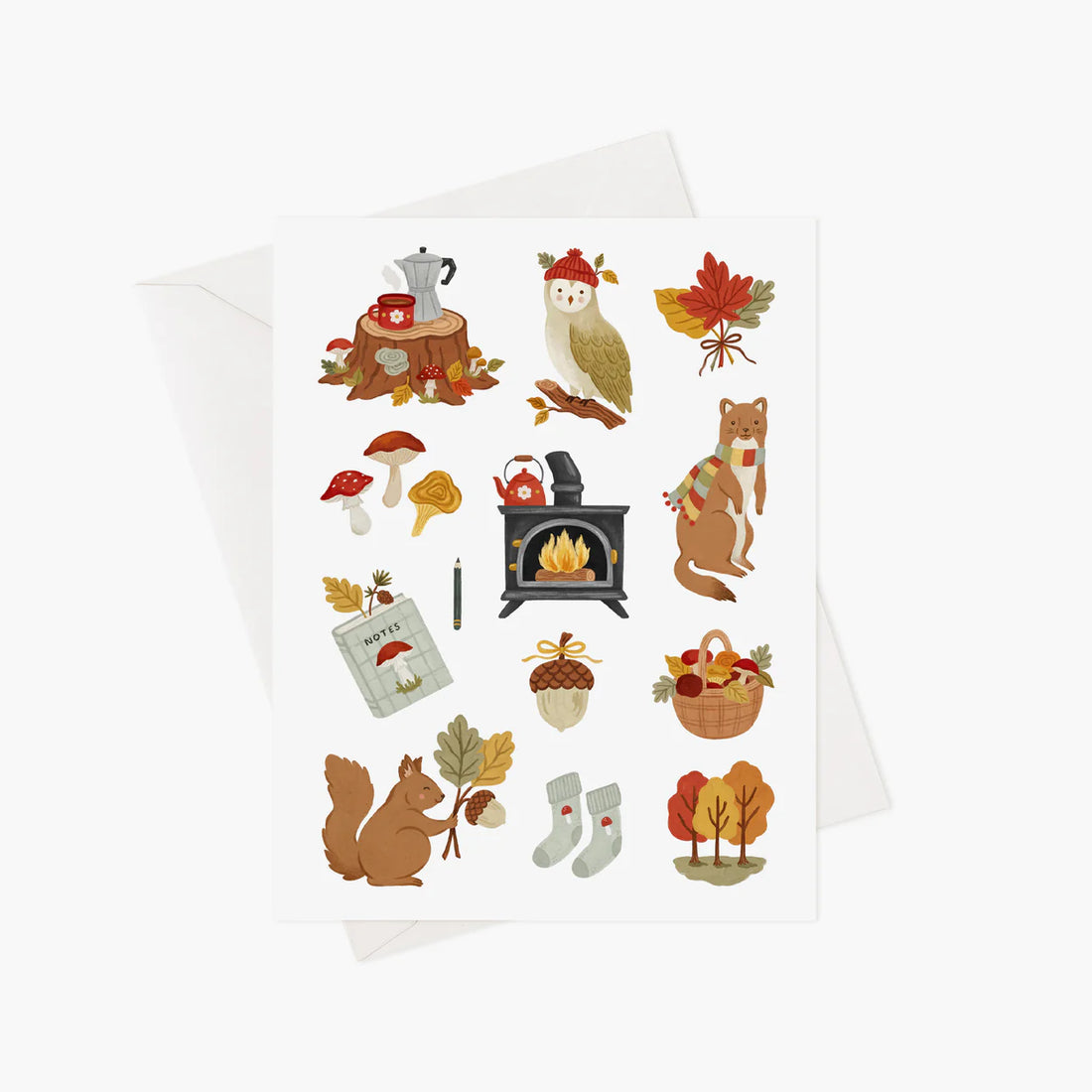 Carte de souhaits - Forêt d'automne