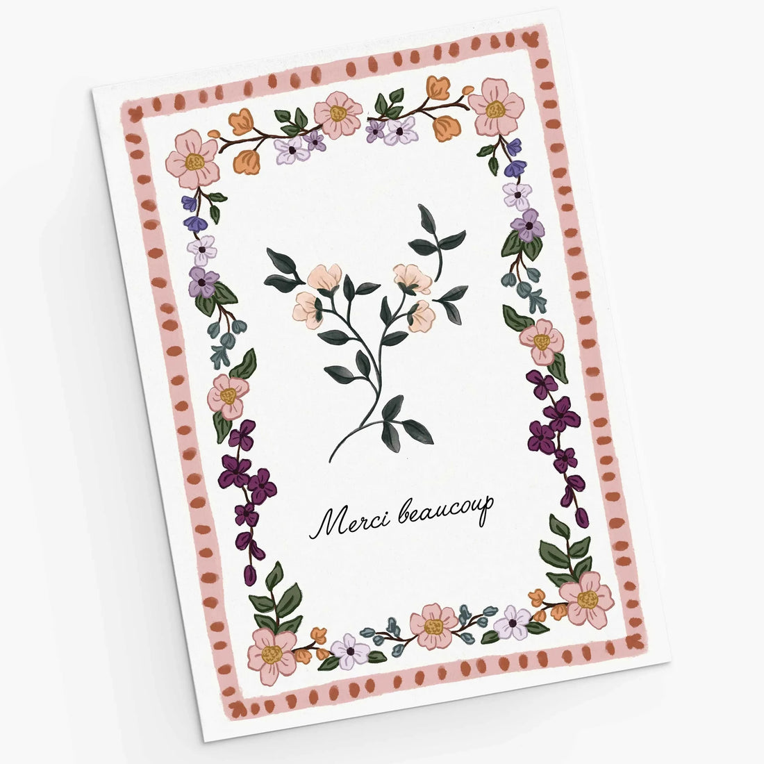 Carte de souhaits - Merci beaucoup vintage