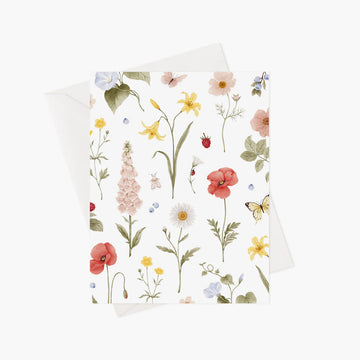 Carte de souhaits - Fleurs estivales