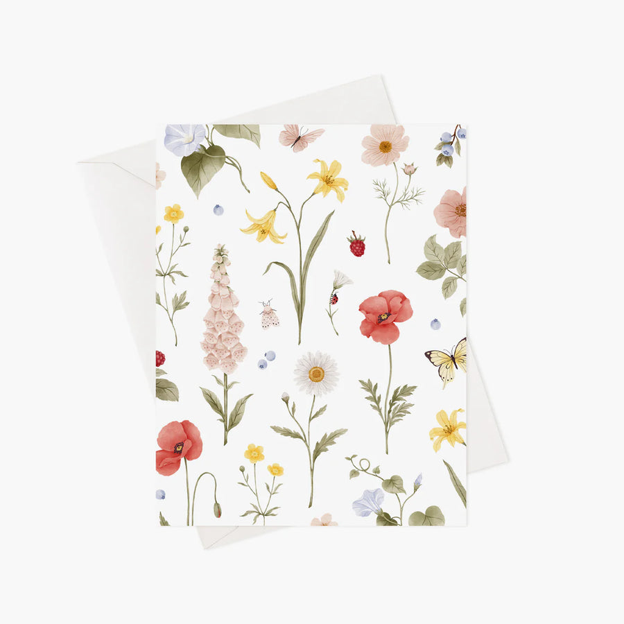 Carte de souhaits - Fleurs estivales