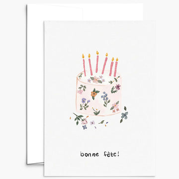 Carte de souhaits - Gâteau de fête