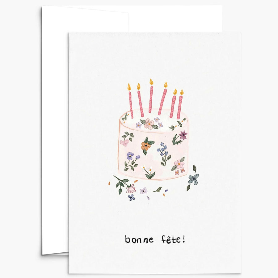 Carte de souhaits - Gâteau de fête