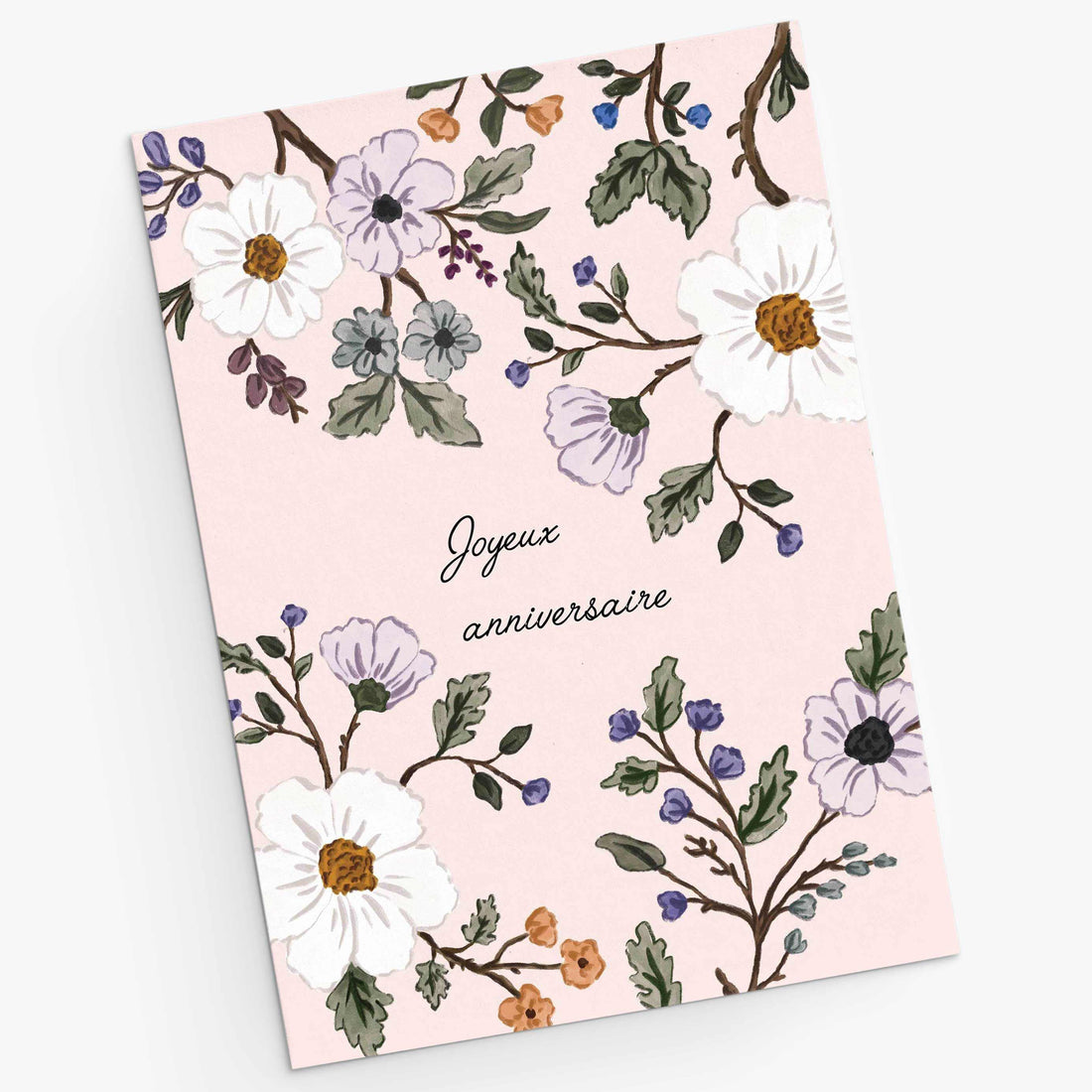 Carte de souhaits - Joyeux anniversaire floral