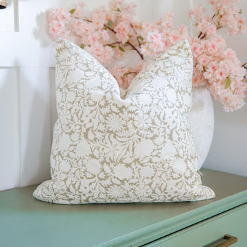 Housse de coussin en coton - Floral