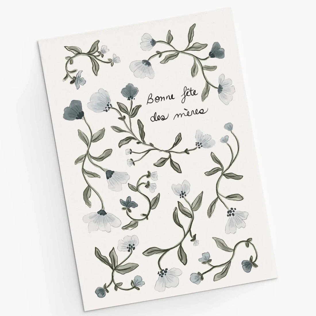 Carte de souhaits - Fleur bleue