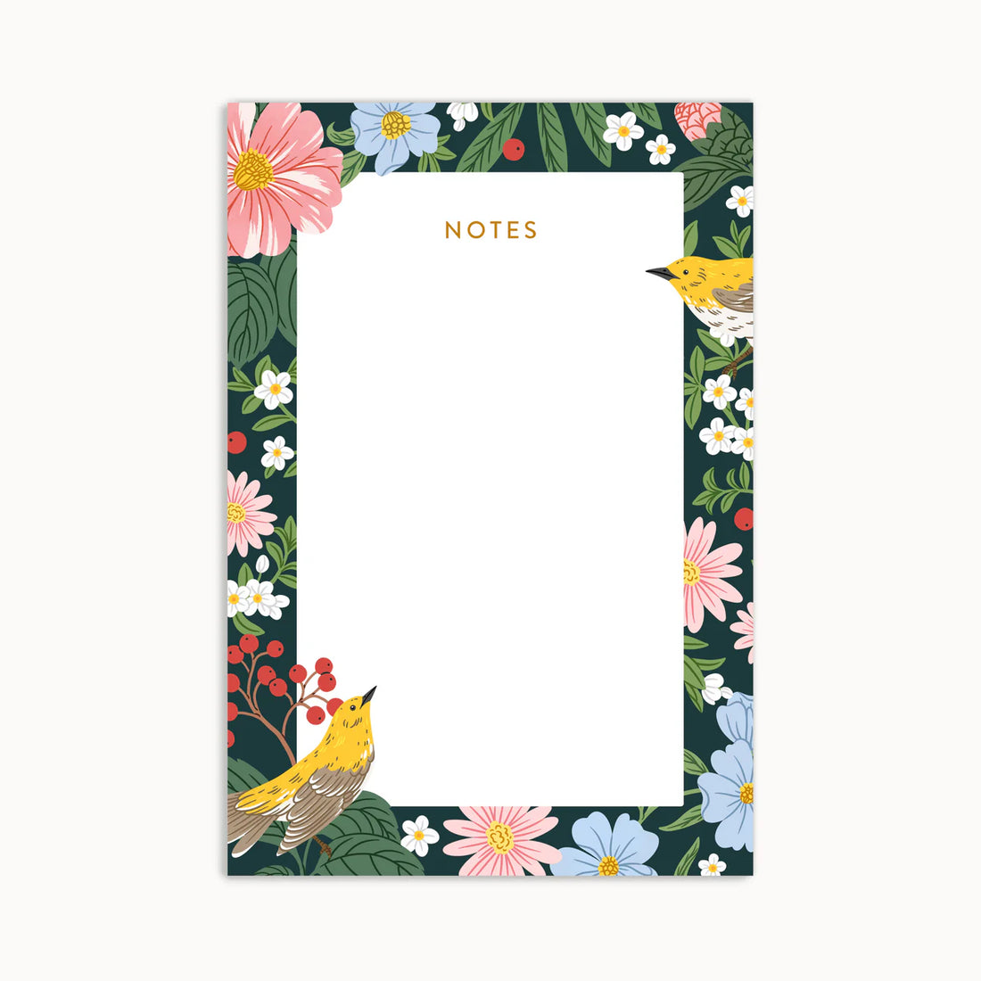 Bloc-notes - Oiseaux & Fleurs