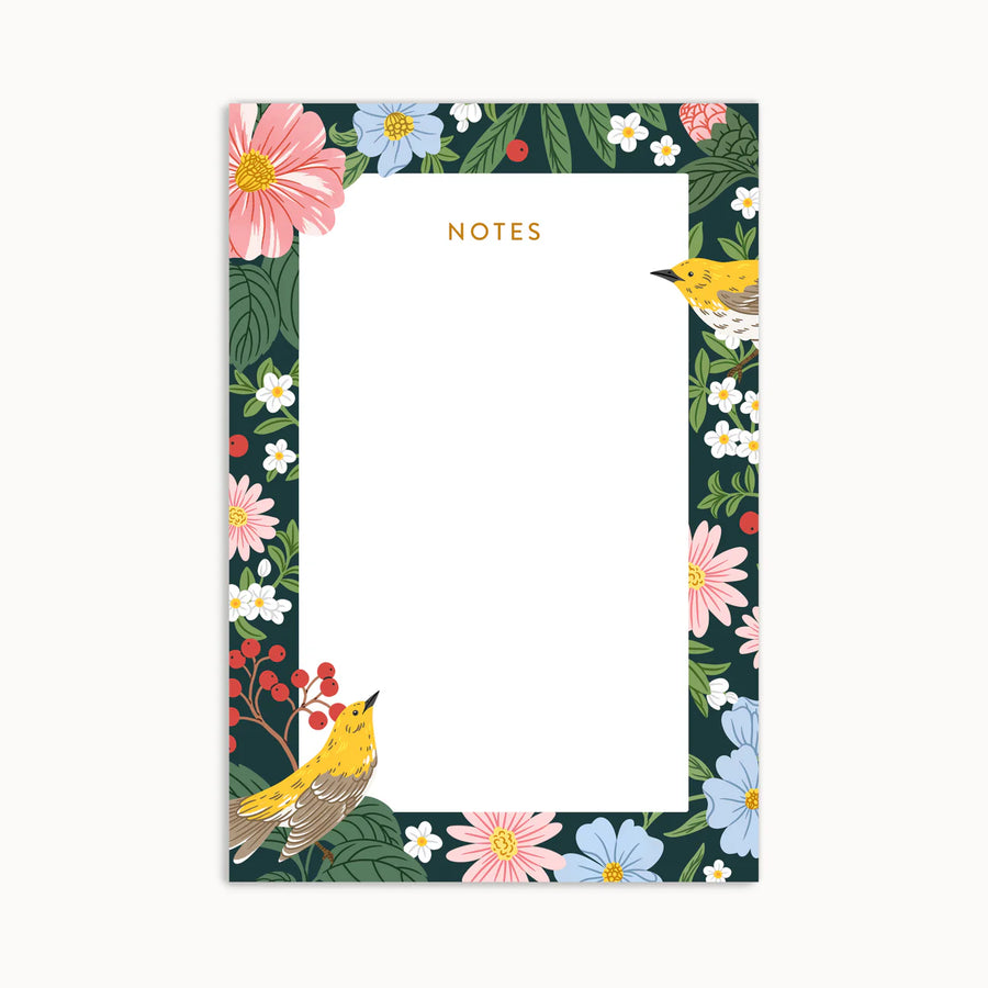 Bloc-notes - Oiseaux & Fleurs
