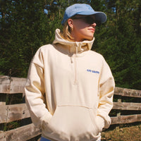Chandail demi-zip - Beurre