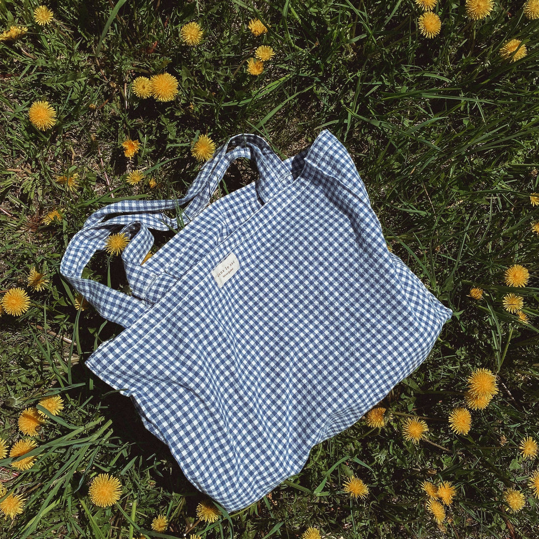 Fourre-tout en coton biologique - Vichy