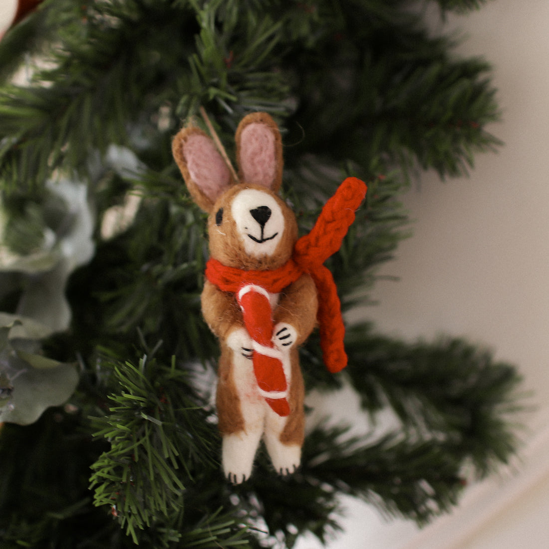 Ornement en feutre - Cinnamon le lapin