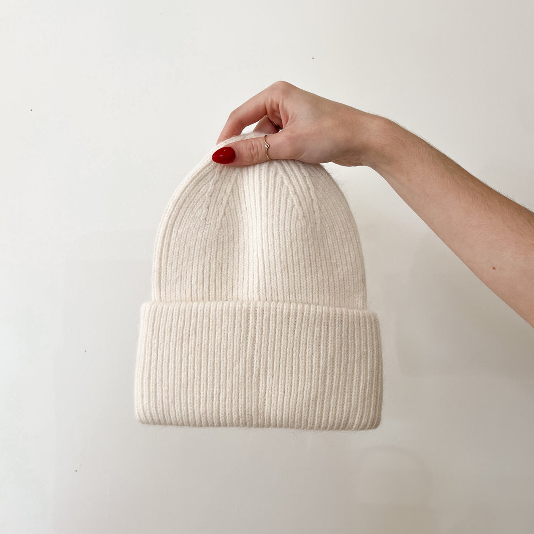 Bonnet en laine Angora
